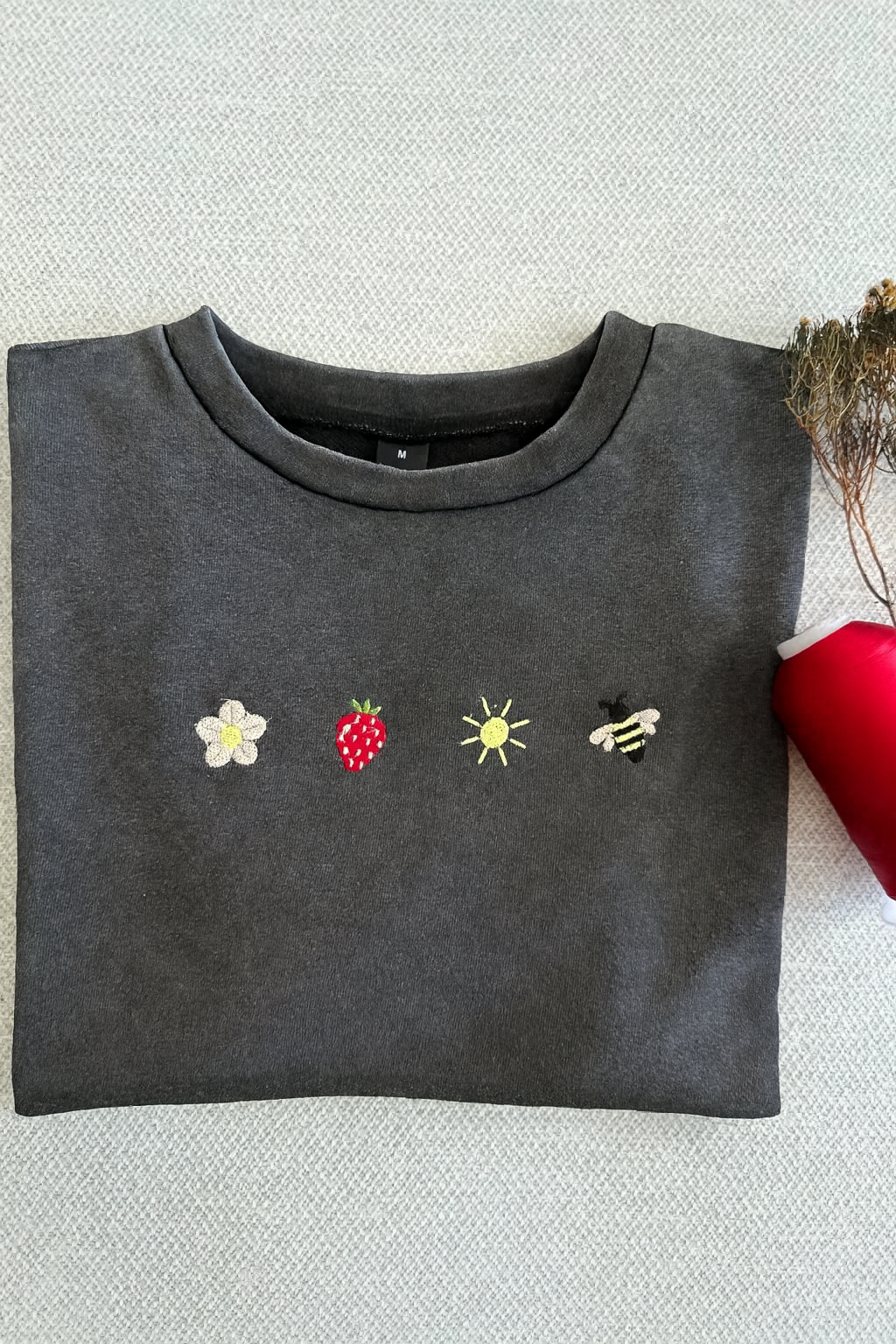 Doodles Embroidered Croptop Tee