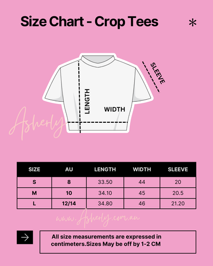 My Weekend is Fully Booked Embroidered Croptop Tee