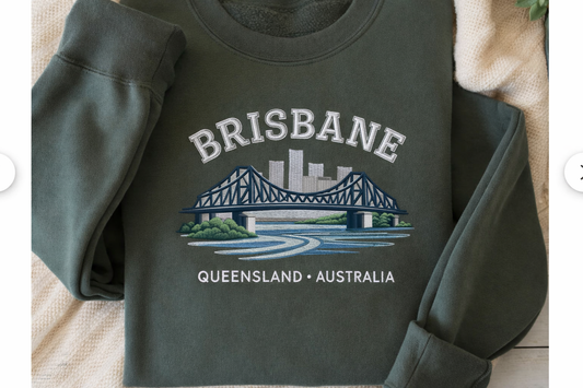 BRISBANE STORY BRIDGE - Embroidered crewneck (PRE-ORDER)