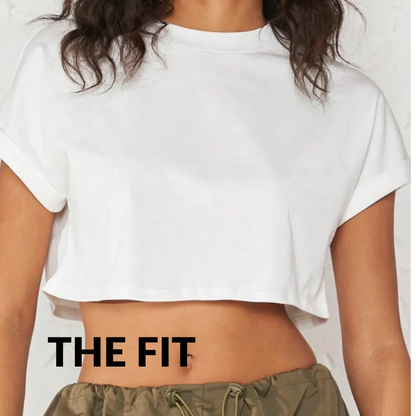 My Weekend is Fully Booked Embroidered Croptop Tee