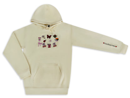 Summer Style Doodles Embroidered Hoodie